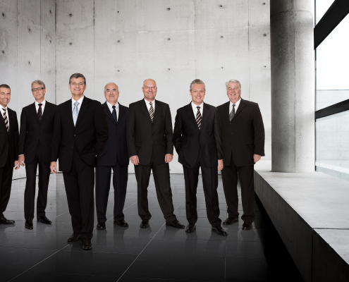 Fotos vom Vorstand der ThyssenKrupp AG in Essen.