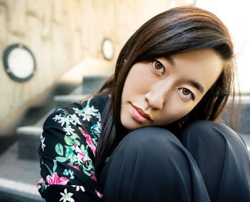 Portrait einer jungen Frau.